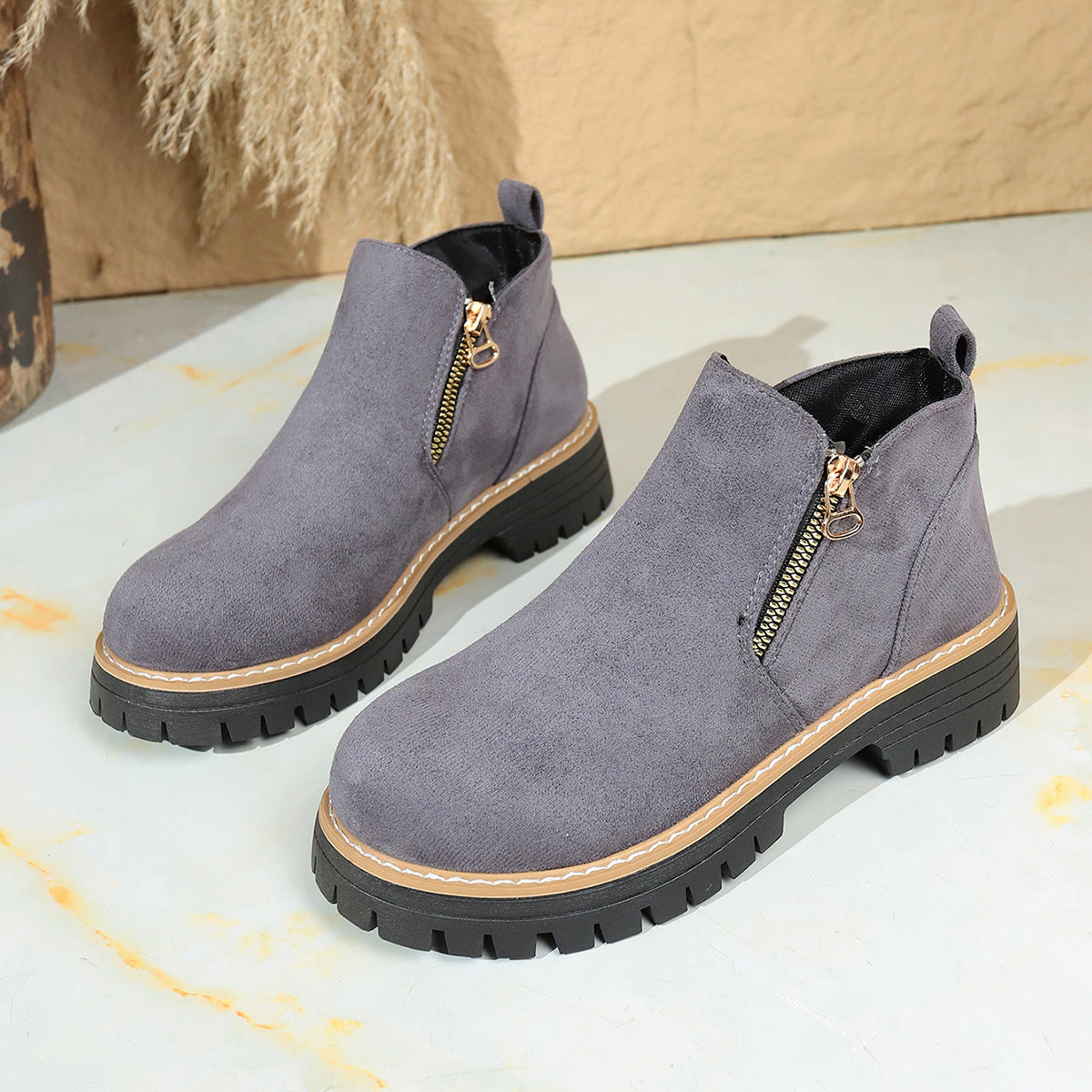 Les Bottines Lina gris