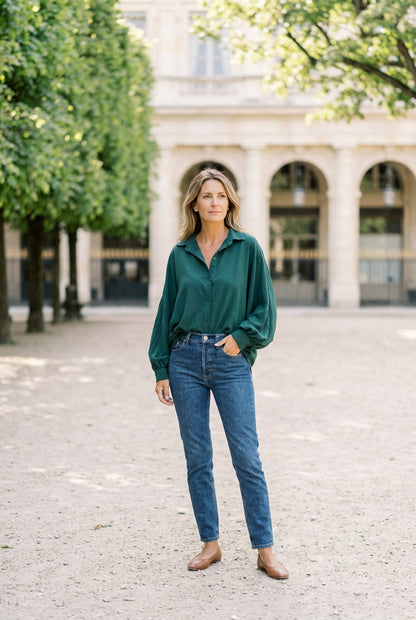 La Chemise Lise vert sauge